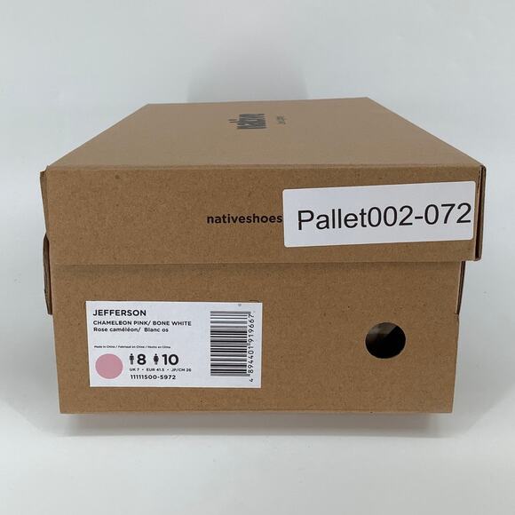 Native Shoes Men 8 Chameleon Pink Jefferson Slip On Sneaker Perforated P2-72 - Picture 9 of 9